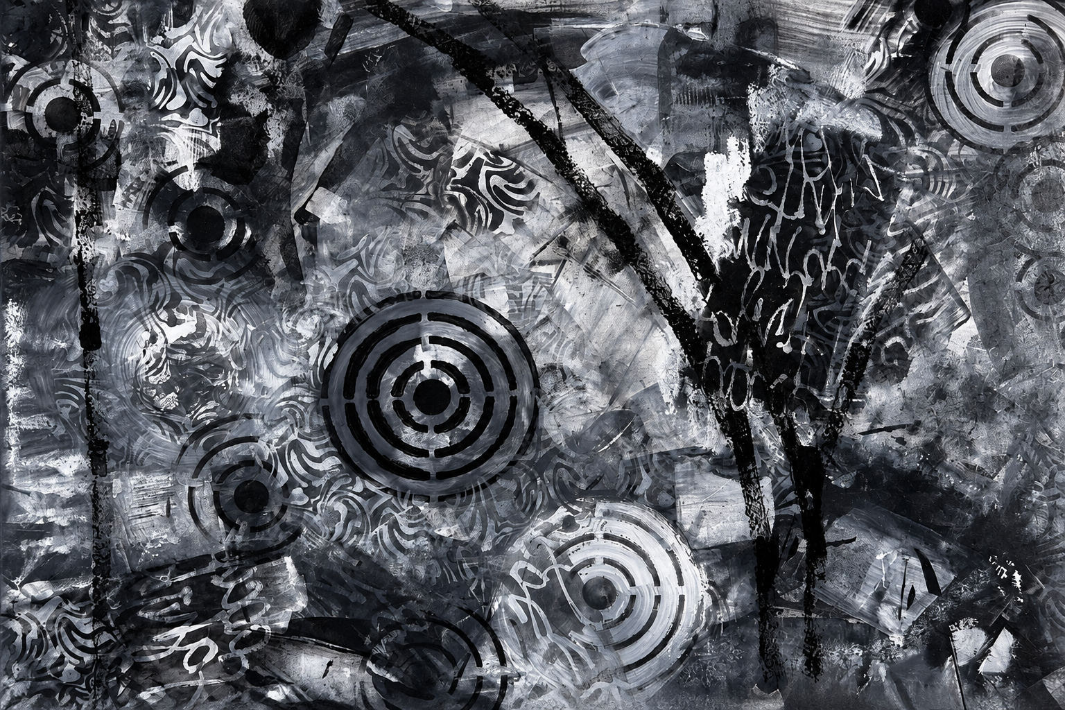 Bullseye 36x24 - Original Artwork by Lori Miller
