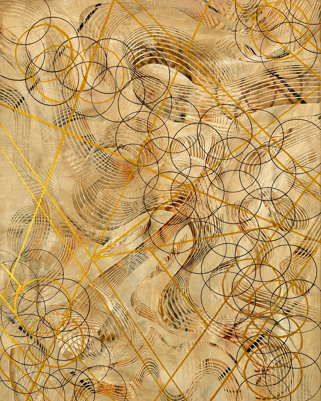 Circles 30x40 - Original Artwork by Lori Miller