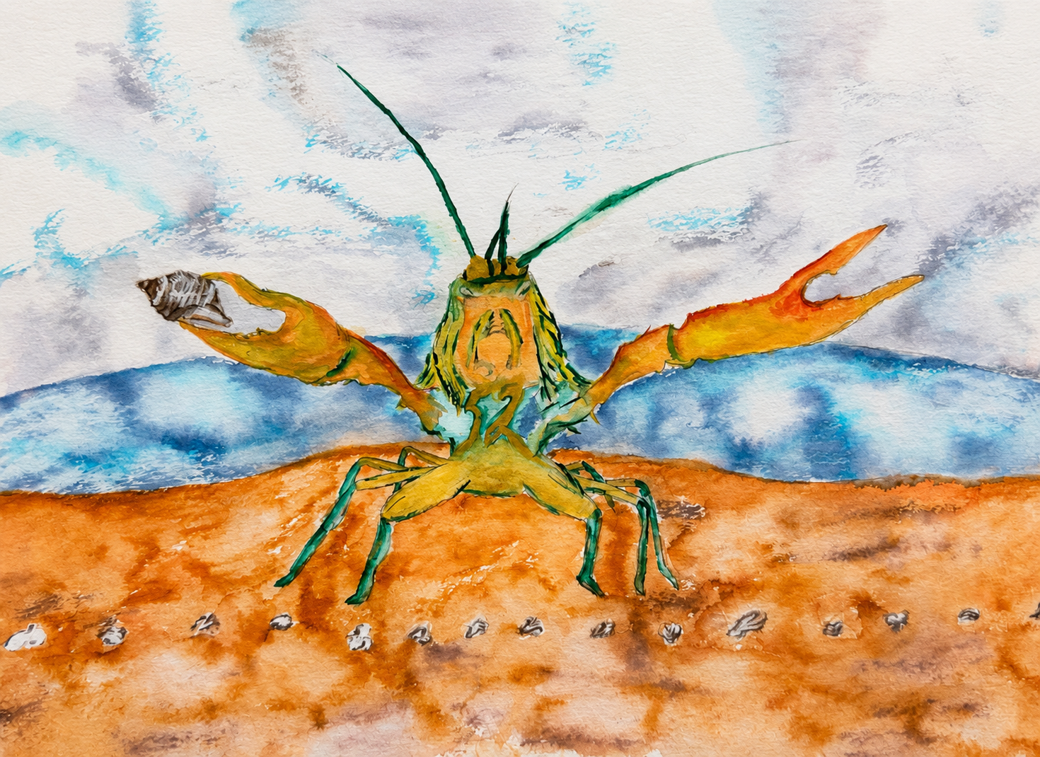 Cray Matthews Print - Original Watercolor by Amanda Rosmann
