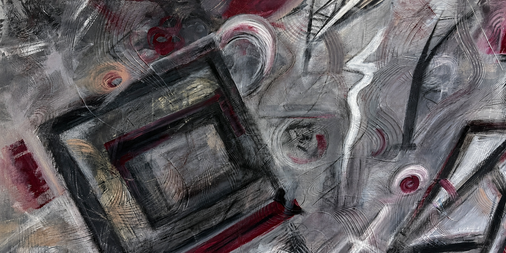 Film on Fire 48x24 - Original Artwork by Lori Miller