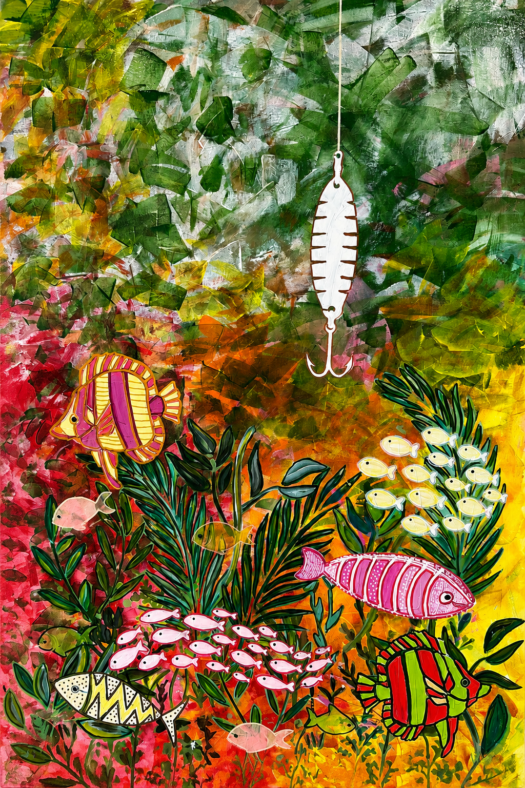 Fish Tank Print - Original Artwork by Lori Miller