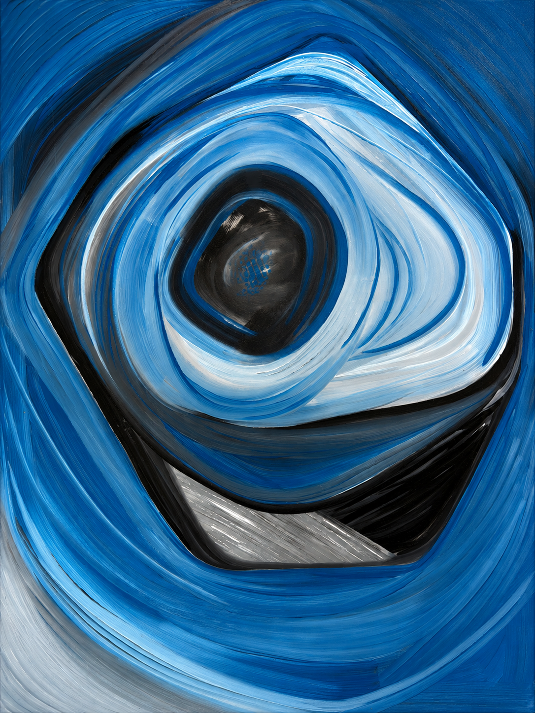 Frog Head 30x40 - Original Artwork by Lori Miller