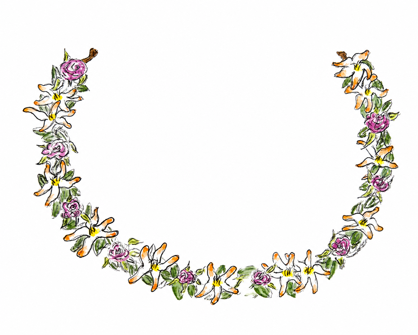 Garland Print - Original Watercolor by Amanda Rosmann