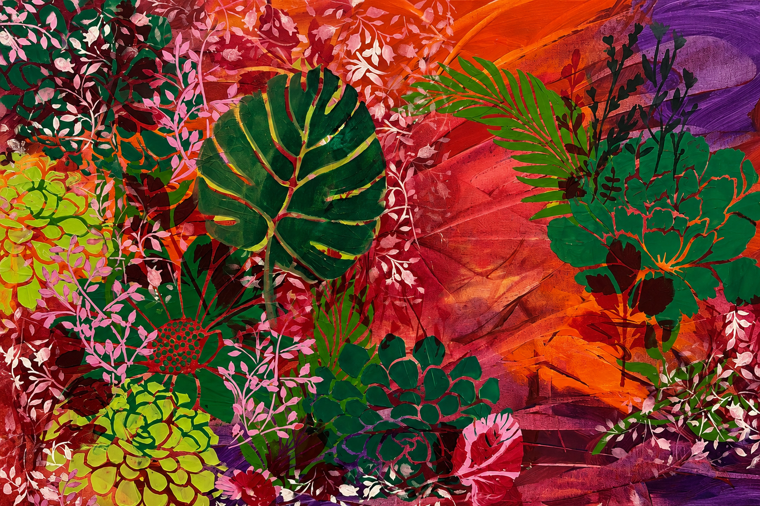 The Botanical Garden Print - Original Artwork by Lori Miller